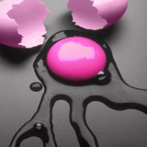 Pink egg