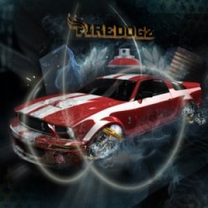 Tło Samochodu Mustang Czerwonego