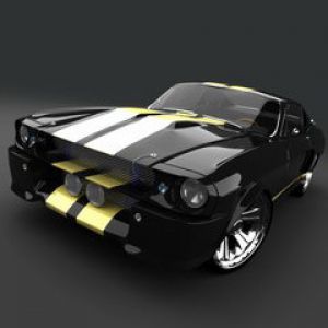 Stylowe Czarno-Żółte Auto