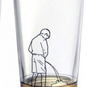 Humorystyczny design szklanki