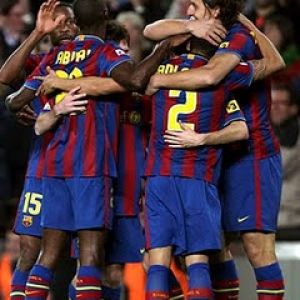 Celebracja Drużyny FC Barcelona