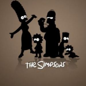 Silueta rodziny Simpsonów