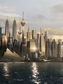 Futurystyczne Miasto - wallpaper preview