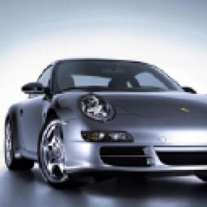 Srebrny Samochód Sportowy Porsche 911