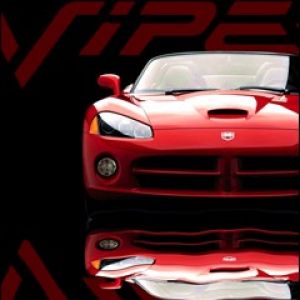 Dodge Viper Czerwony Samochód Sportowy