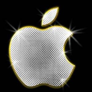 Błyszczące logo Apple