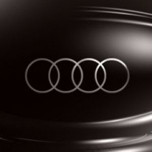 Logo Audi na Czarnym Tle
