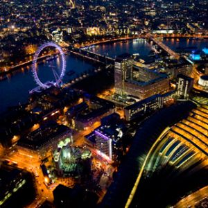Nocna Panorama Londynu