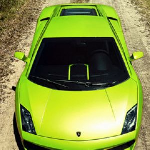 Zielone Lamborghini Gallardo