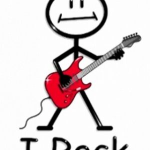 Rockująca Postać Patyczkowa z Gitarą