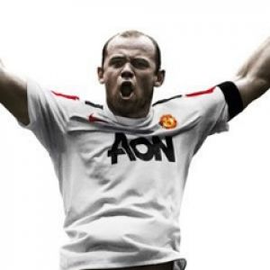 Wayne Rooney Świętujący Gol