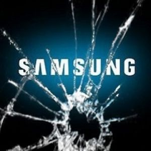 Logo Samsung z Rozbitym Szkłem