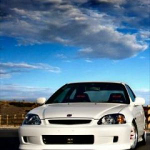Biały Honda Civic