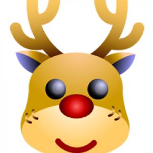 Uroczy Emoji Renifera