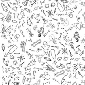 Wzory Doodle Bożonarodzeniowe