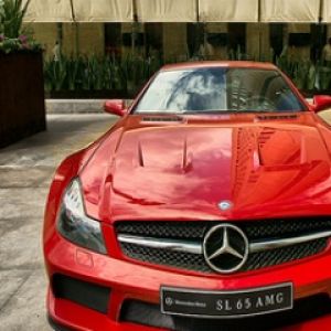 Mercedes-Benz SL65 AMG Czerwony