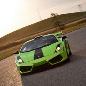 Zielone Lamborghini Gallardo