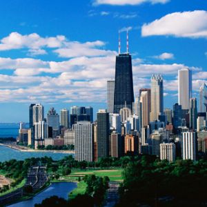 Widok na Chicago