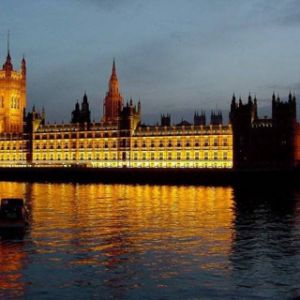 Parlament Londyński w Nocy