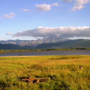 Spokojny Widok na Górskie Jezioro