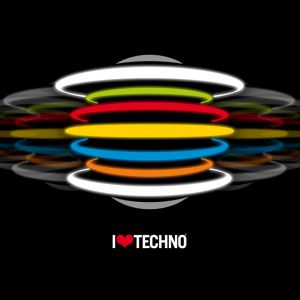 Kocham abstrakcyjny design techno