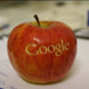 Logo Google na Jabłku