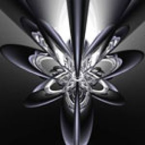 Abstrakcyjny czarny i srebrny design