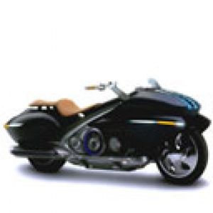 Elegancki Czarny Motocykl