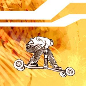 Ilustracja Skateboardingu
