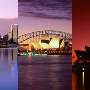 Sydney Opera House o Zachodzie Słońca