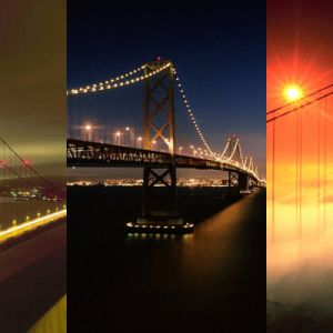 Most Golden Gate w Nocy