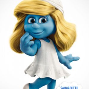 Tapeta z postacią Smurfette
