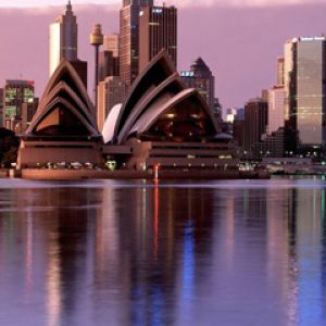 Opera w Sydney o Zachodzie Słońca