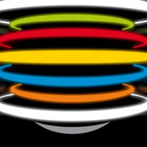 Abstrakcyjny design I Love Techno