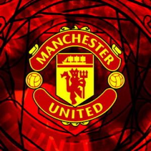 Tło z Logo Manchester United