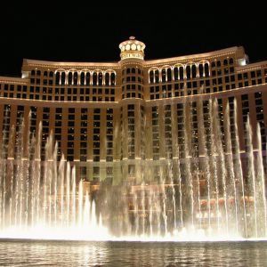 Fontanny Bellagio w Nocy