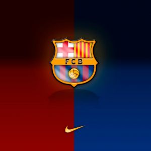 Tło z Logo FC Barcelona