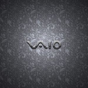 Logo VAIO na kwiatowym tle
