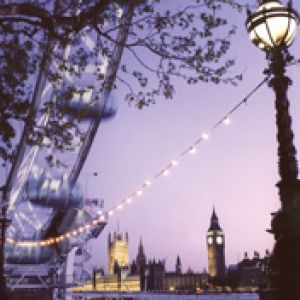 London Eye o Zmierzchu