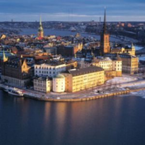 Piękna Panorama Sztokholmu