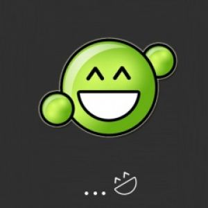Szczęśliwy Zielony Emoji
