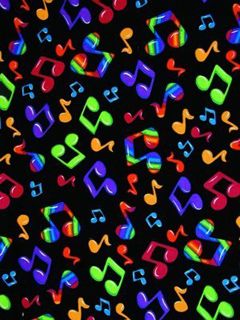 Wzór Kolorowych Nut Muzycznych - wallpaper preview