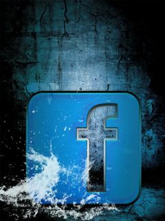 Facebook Logo Splash - wallpaper preview