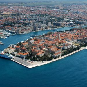 Widok z Powietrza na Zadar, Chorwacja