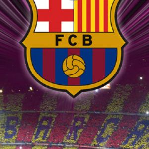 Tło z Logo FC Barcelona