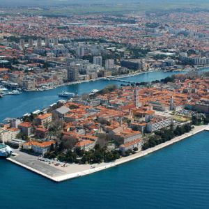 Widok z Powietrza na Zadar, Chorwacja