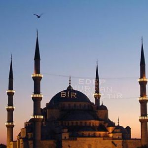 Mezquita Sultan Ahmed o Zachodzie Słońca
