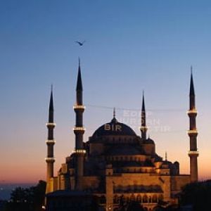 Meczet Sultan Ahmed o Zachodzie Słońca
