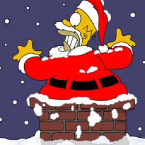 Homer Simpson Świąteczna Radość