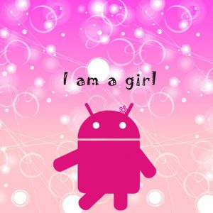 Ilustracja Uroczej Dziewczyny Android